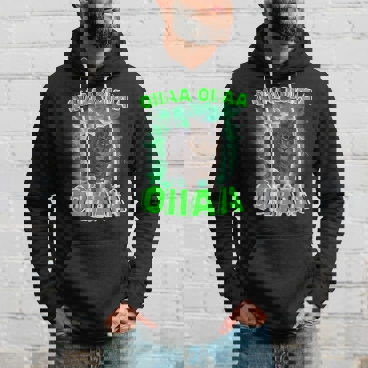 Oiiaa Oiiaa 猫 脳腐 ウイルス スピニング 猫 ミーム パーカー 彼への贈り物