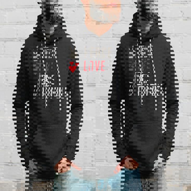 Peace Love Bass トロンボーン楽器 バス トロンボーン奏者 パーカー 彼への贈り物