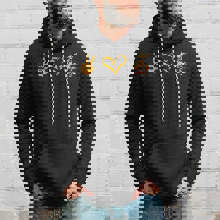 Peace Love バナナ 面白いバナナ フルーツ愛好家 ビーガン用 パーカー 彼への贈り物