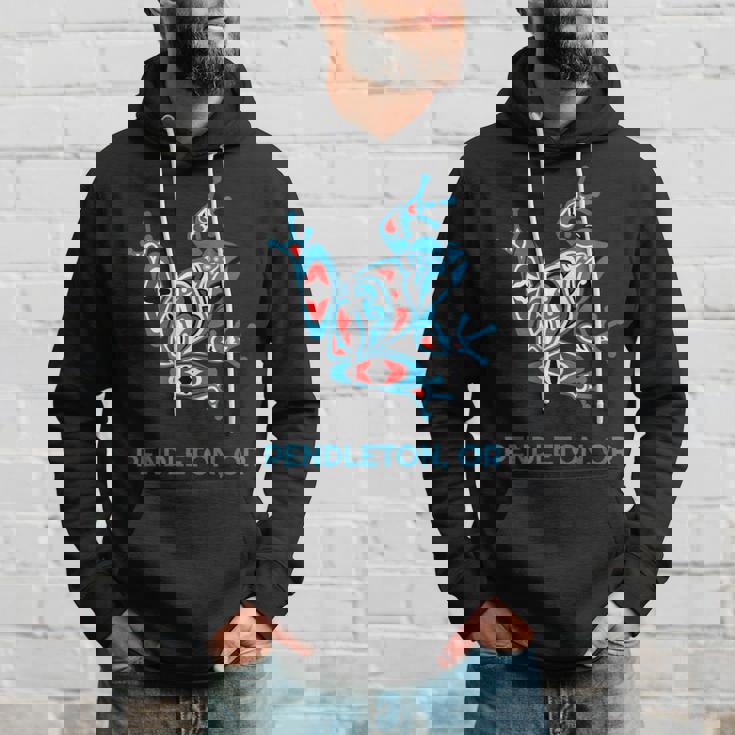 Pendleton オレゴンレッドブルフロッグ Pnw アート ネイティブアメリカン パーカー 彼への贈り物