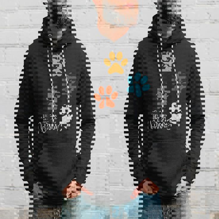 Pet Lover 肉球 犬 子犬 猫 プリント 肉球 ペット好き パーカー 彼への贈り物