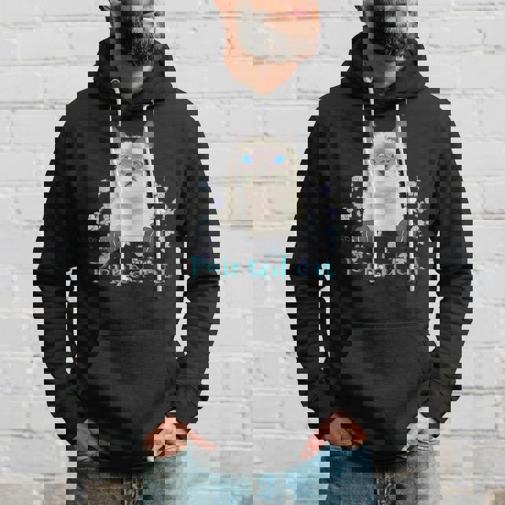 Pointed Cat 猫 ネコ シャム猫 ヒマラヤン トンキニーズ 花 レトロ ガーリー メンズ レディース キッズ パーカー 彼への贈り物