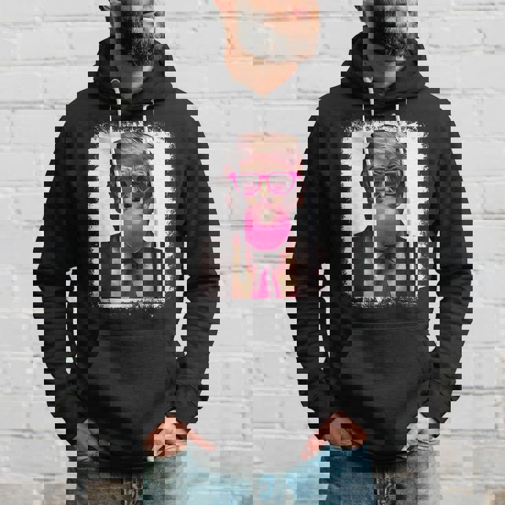 Pro Trump Bubble Gum Pink Glasses Donald Trump パーカー 彼への贈り物