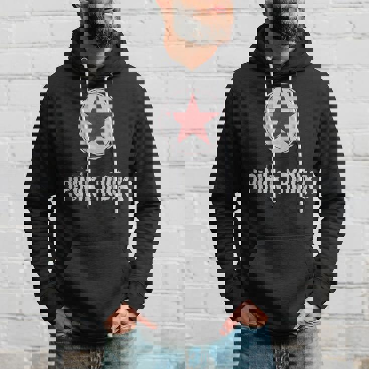 Punk Rock パンクロックスターのプレゼントでパンクロックミュージシャンのデザイン パーカー 彼への贈り物