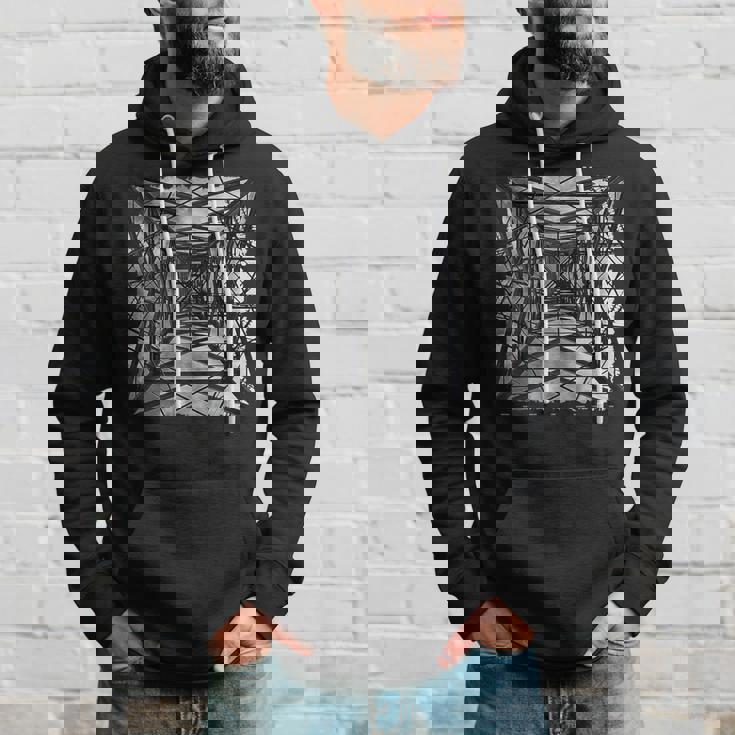 Pylon East London イングランド写真アートワーク アンティーク調 パーカー 彼への贈り物