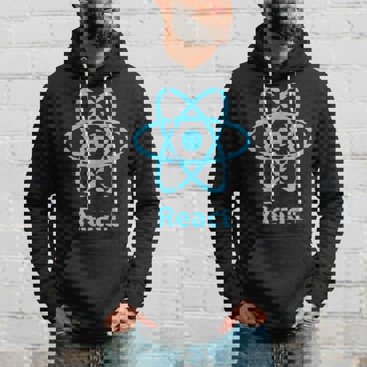 Reactjs ReactJs 公式ロゴ Javascript フレームワーク パーカー 彼への贈り物