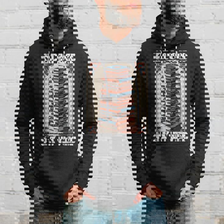 Read Bookstay Weird Bookworm Reading Book Lover Book パーカー 彼への贈り物