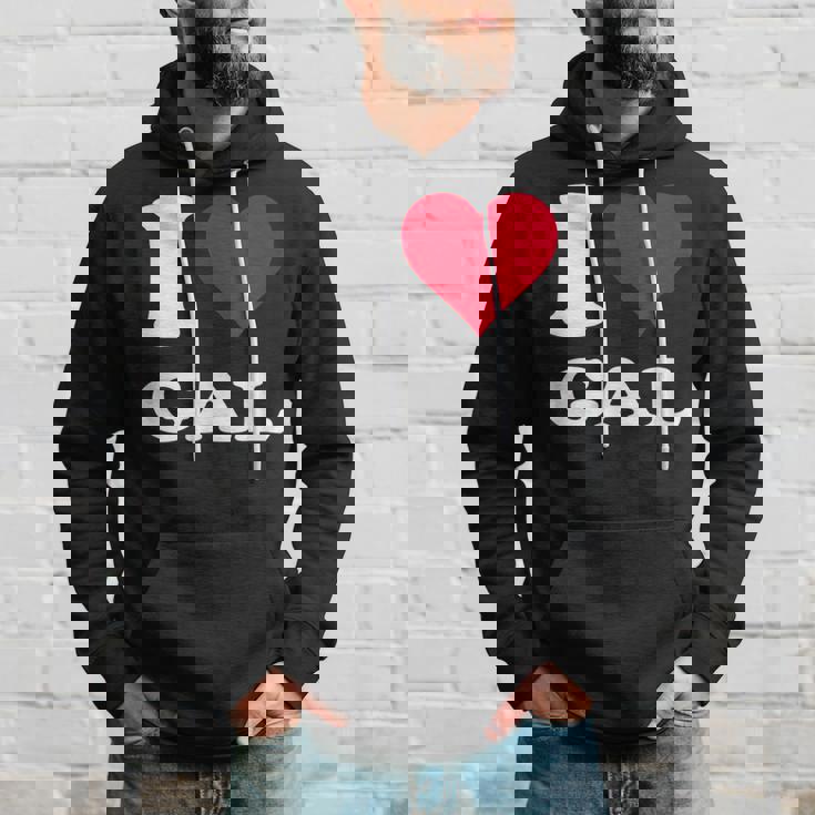 Red Heart I Love Gal パーカー 彼への贈り物