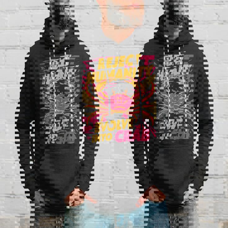 Reject Humanity Evolve To Crab ファニーカニ パーカー 彼への贈り物