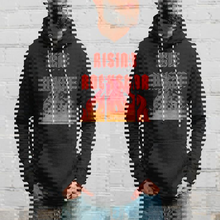 Rising Rockstar Fire Rocker Music Fun ロジックロックスター フェスティバル パーカー 彼への贈り物