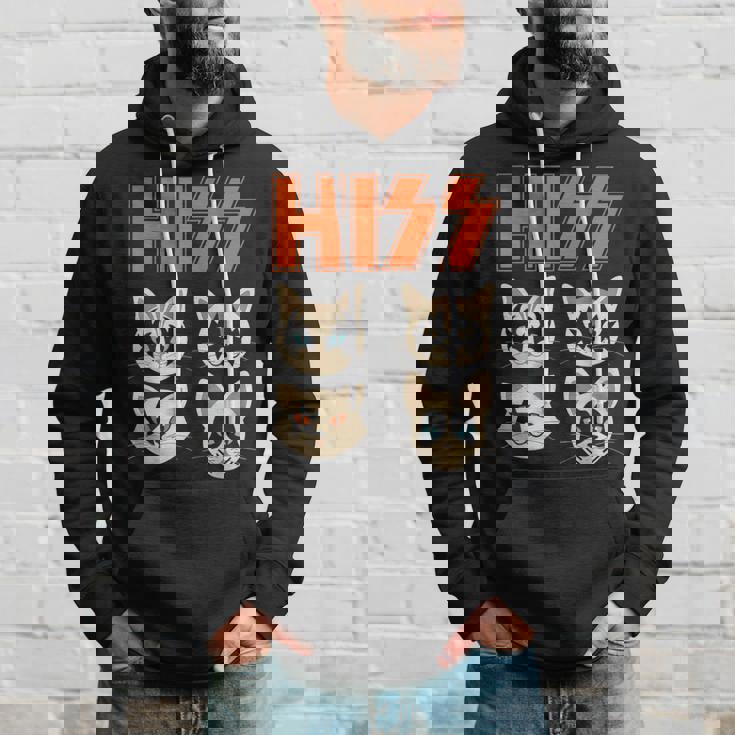 Hiss Cats ネコ Kittens ロックバンド Rock Rockin パーカー 彼への贈り物