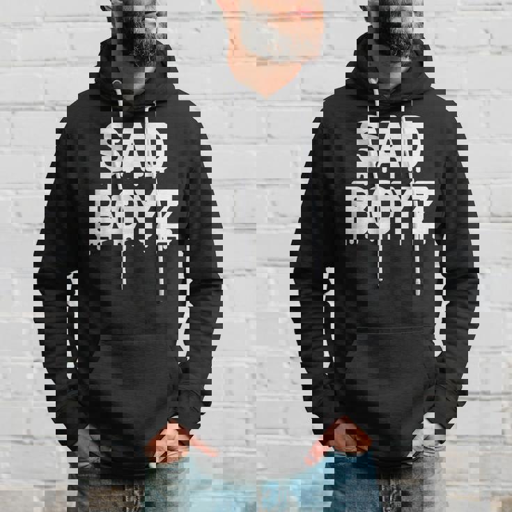 Sad Boyz Drip おもしろグラフィックノベルティ トレンディギフト パーカー 彼への贈り物