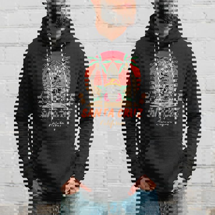 Santa Cruz カリフォルニア ヴィンテージ スケルトン サーファー サンタクルーズ パーカー 彼への贈り物