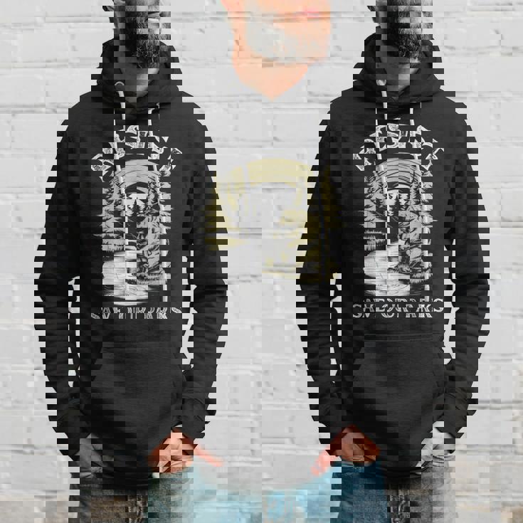 Save Our Parks ビンテージ スモーキー ザ レジスト ベア国立公園 パーカー 彼への贈り物