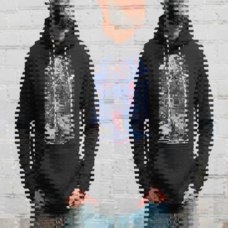 Shark Waifu 東京アニメ ワイフガール かわいい カワイイ 漫画 レトロ パーカー 彼への贈り物