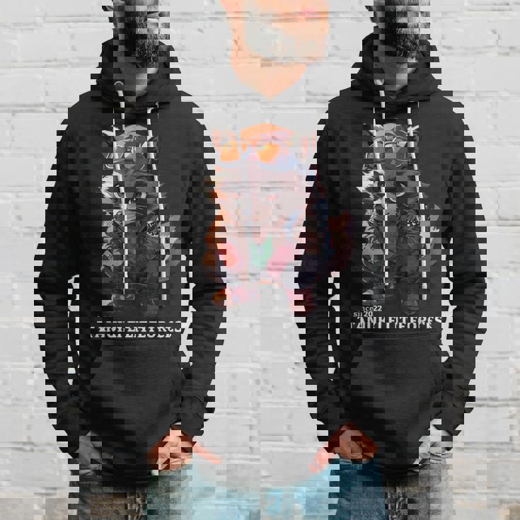 Tanuki Elite Forces No2 タヌキ精鋭部隊 かわいい狸 アニマル 動物 おもしろ 漢字 たぬき パーカー 彼への贈り物