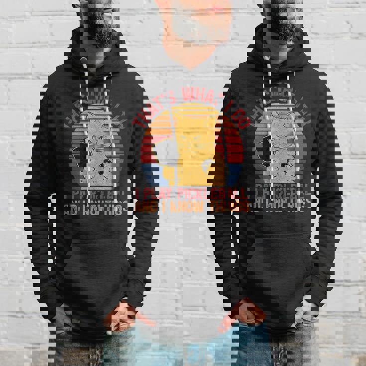 That's What I Do Cat Lovers パドルボールプレーヤー ピックルボール パーカー 彼への贈り物