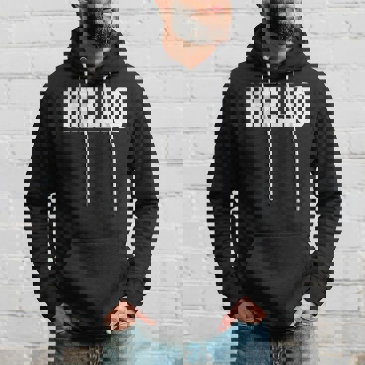 Thatays Hello シャツ こんにちはと言うデザイン パーカー 彼への贈り物