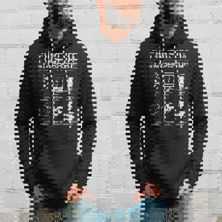 Things I Do In Mypare Time 面白いバレーボール愛好家 パーカー 彼への贈り物