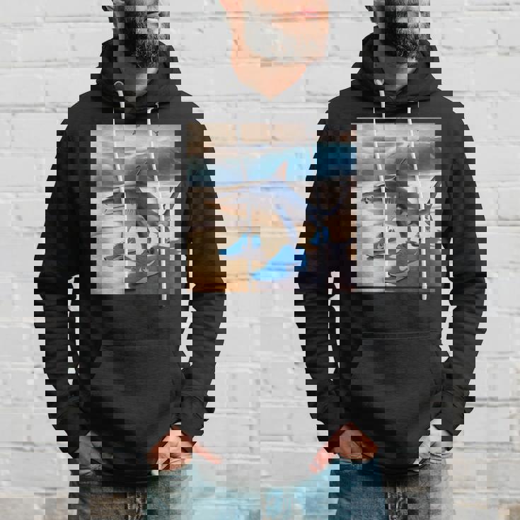 Tralalelo Tralala 面白いサメ イタリアのブレイン ミーム グラフィック パーカー 彼への贈り物