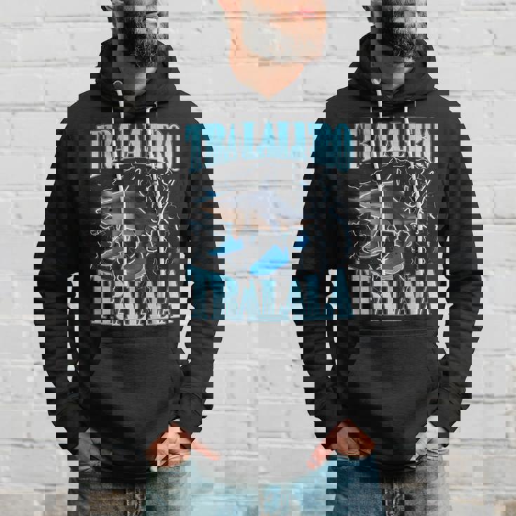 Tralalero Tralala 面白い イタリアン ブレイン ミーム ボーイズ キッズ パーカー 彼への贈り物