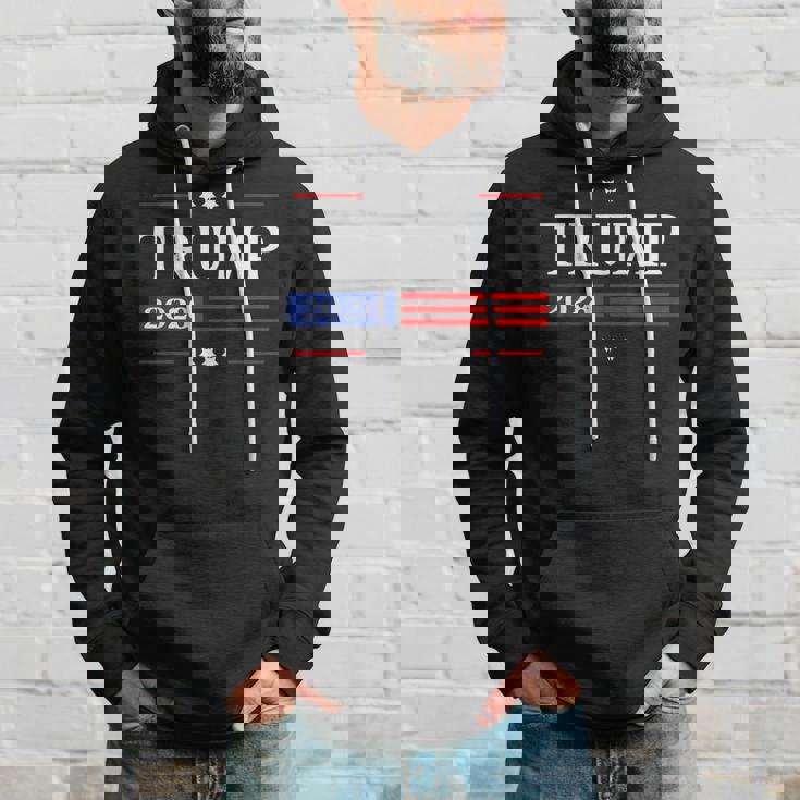 Trump 2028 Flag President Pro Trump 2028 American Flag Kapuzenpullover Geschenke für Ihn