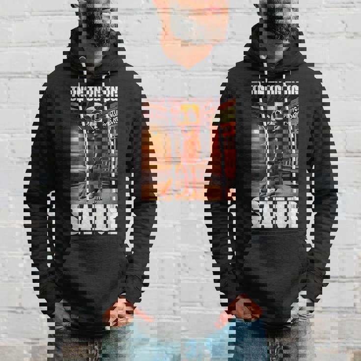 Tung Tung Tungahur-イタリアのブレインロットミーム パーカー 彼への贈り物