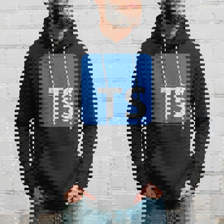 Typescript プログラミングロゴ Tsロゴ プログラマーへのギフトに パーカー 彼への贈り物