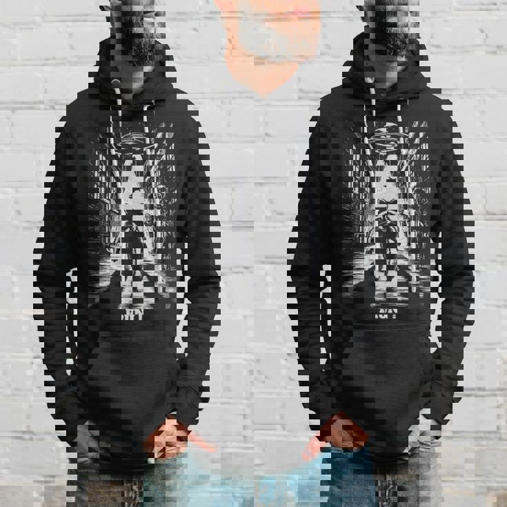 Ufoから逃げるアライグマ、Sfユーモア、エイリアンに追われる パーカー 彼への贈り物