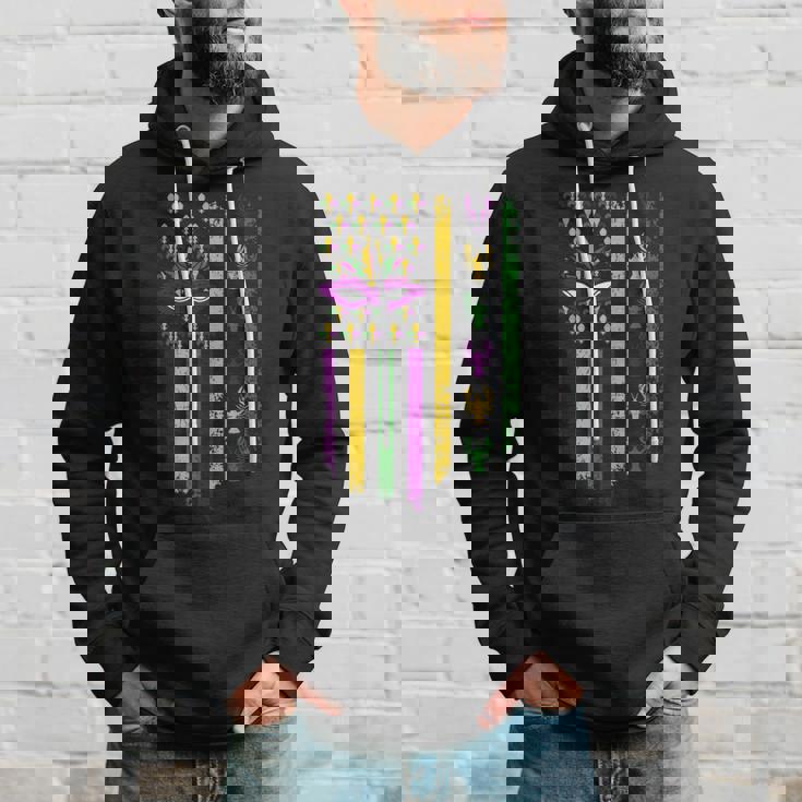 Us Flag Mardi Gras パーカー 彼への贈り物