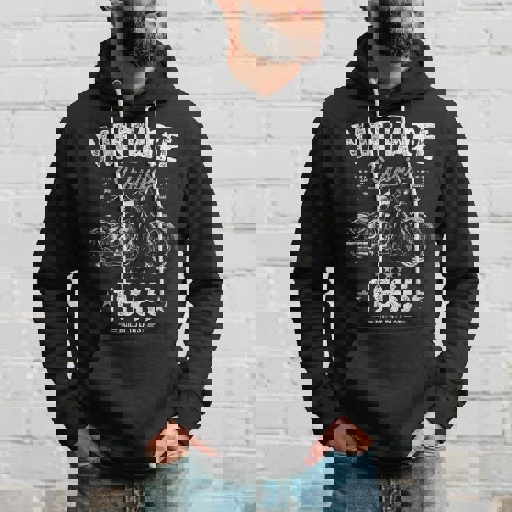 Vintage Born 1965 60Th Birthday クラシック レトロ バイク パーカー 彼への贈り物