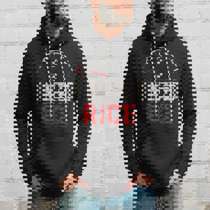 Vintage I Need Rice Lover レトロ 米 食べ物 好き パーカー 彼への贈り物