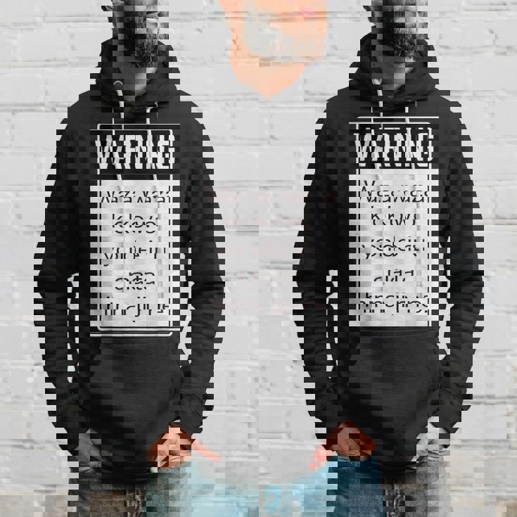 Warning 警告！【Anata Hima Jin】【英語 文字】ローマ字 メッセージ 面白い デザイン パーカー 彼への贈り物