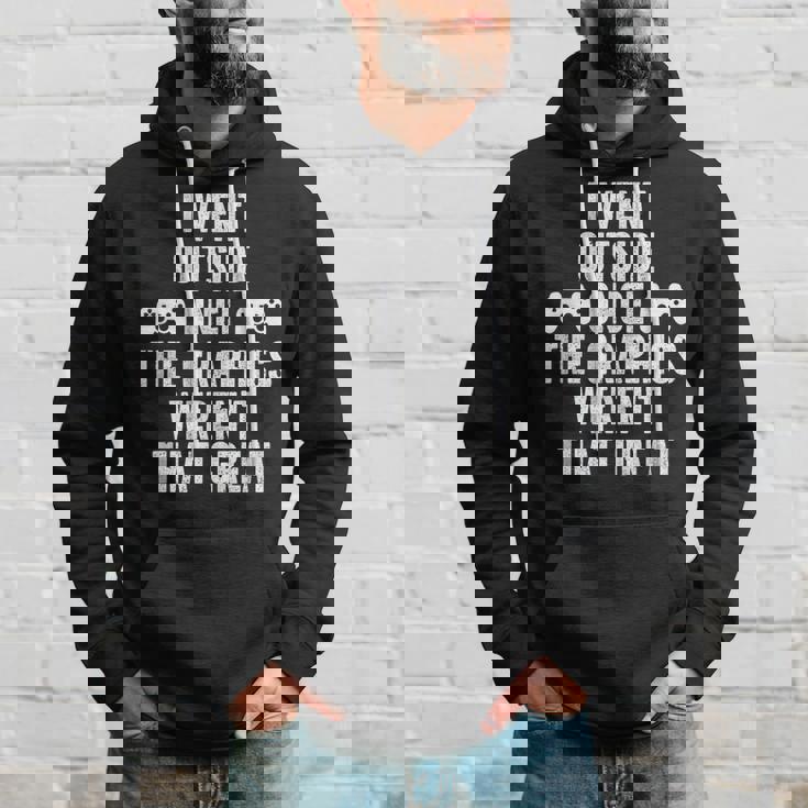 I Went Out Once Graphics Wernot That Great Gamer パーカー 彼への贈り物