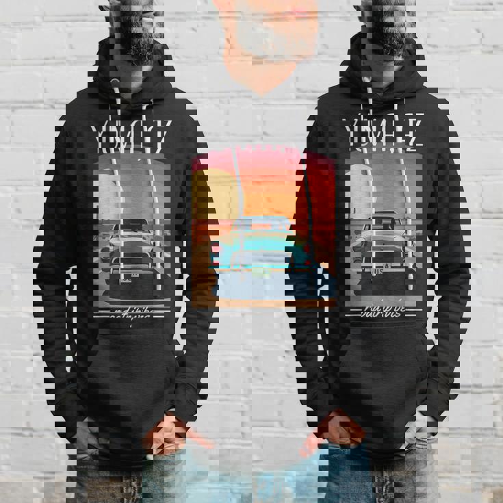 Yuma Az レトロハイウェイ ノスタルジック ヴィンテージカーデザイン パーカー 彼への贈り物