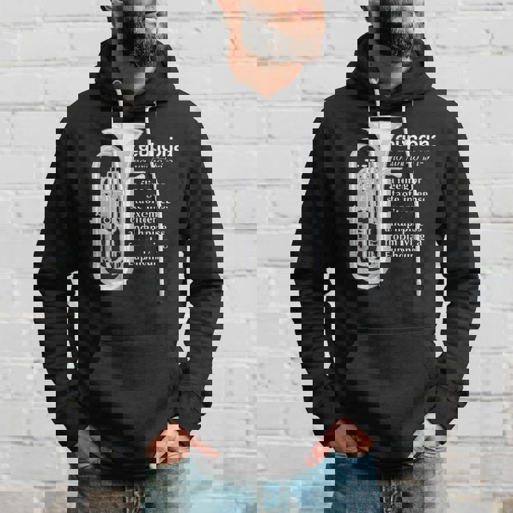 「Euphoria」吹奏楽のためのユーフォニアムユーモア 面白いユーフォニアム パーカー 彼への贈り物