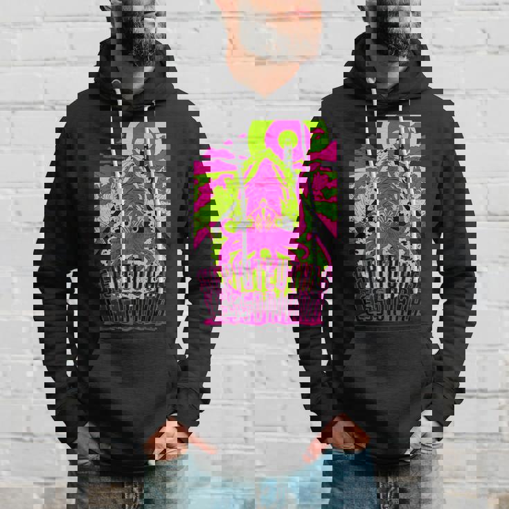 【アオリイカ】 海釣り イカ釣り ユニークイラスト アウトドア 【Sepioteuthis Lessoniana】 パーカー 彼への贈り物