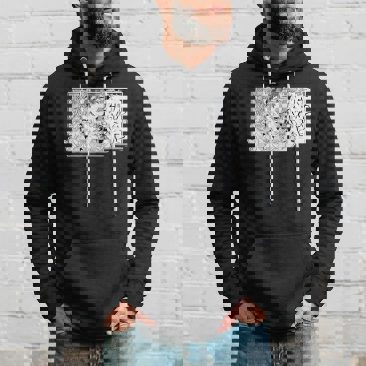 【大神ミオ】『ヤマト神想怪異譚』漫画コマtシャツ（本人セレクト 英語） パーカー 彼への贈り物