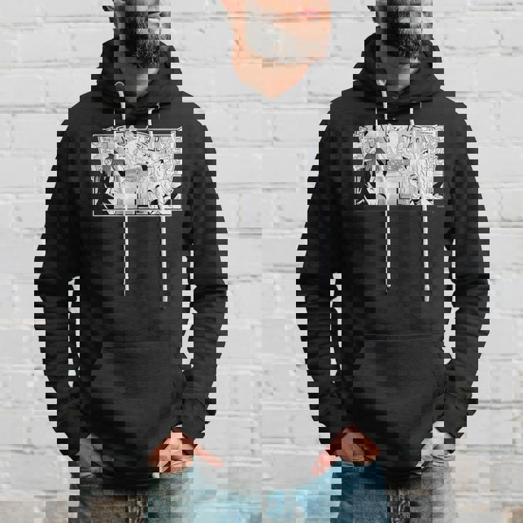 【白上フブキ】『ヤマト神想怪異譚』漫画コマtシャツ（本人セレクト 日本語）黒 パーカー 彼への贈り物