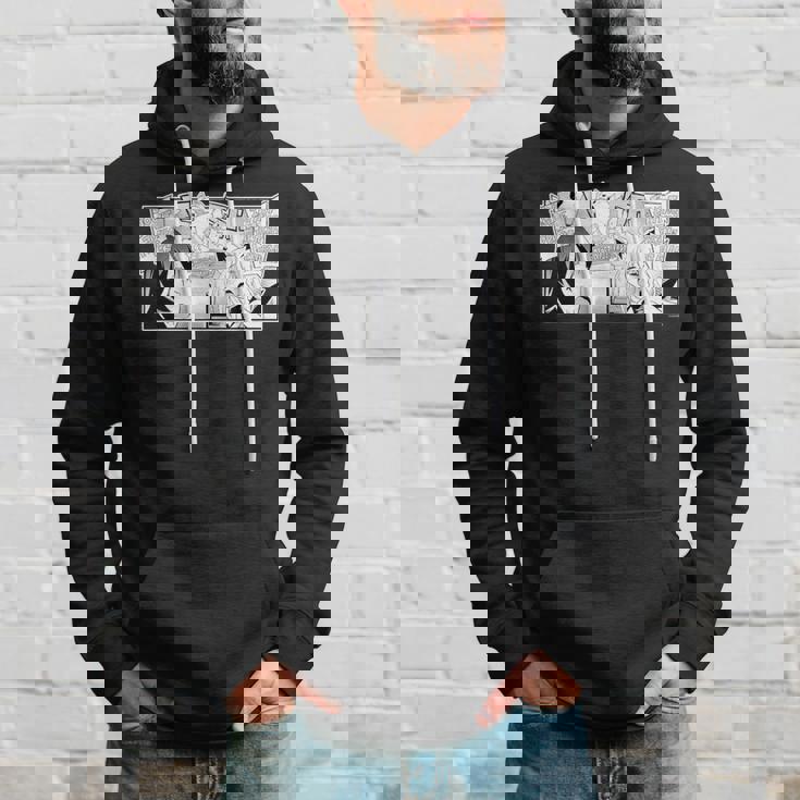 【白上フブキ】『ヤマト神想怪異譚』漫画コマtシャツ（本人セレクト 英語）黒 パーカー 彼への贈り物