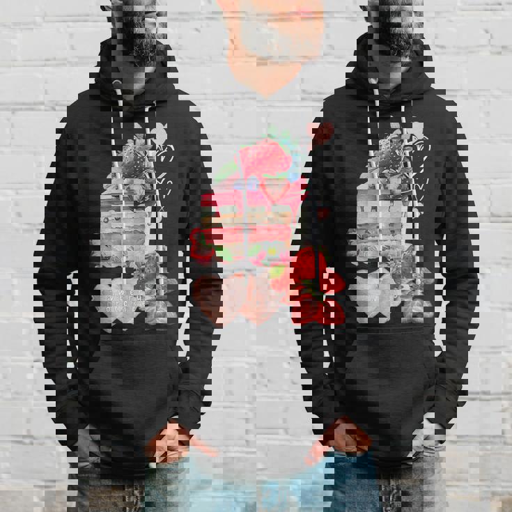 いちご ショートケーキ スイーツ デザート かわいい 春 お菓子、おしゃれ、パティシエ、ハート、カジュアル パーカー 彼への贈り物