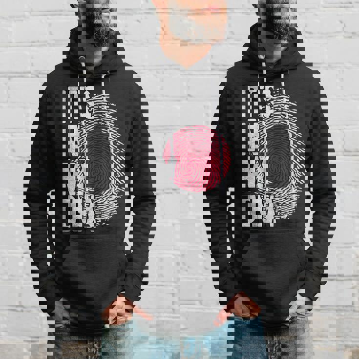 おかしな It's In My Dna 日本国旗 指紋 パーカー 彼への贈り物