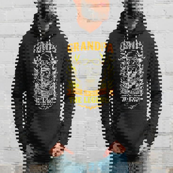 おじいちゃん ザ・マン 神話 おじいちゃんバイクの伝説 パーカー 彼への贈り物