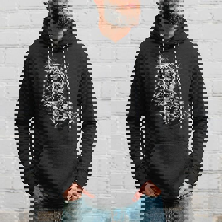 おもしろオーケストラ ミュージシャン バイオリニスト ロックキャット 演奏 バイオリン パーカー 彼への贈り物