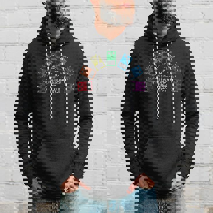 おもしろレインボーエフェクトギターペダルtシャツ パーカー 彼への贈り物