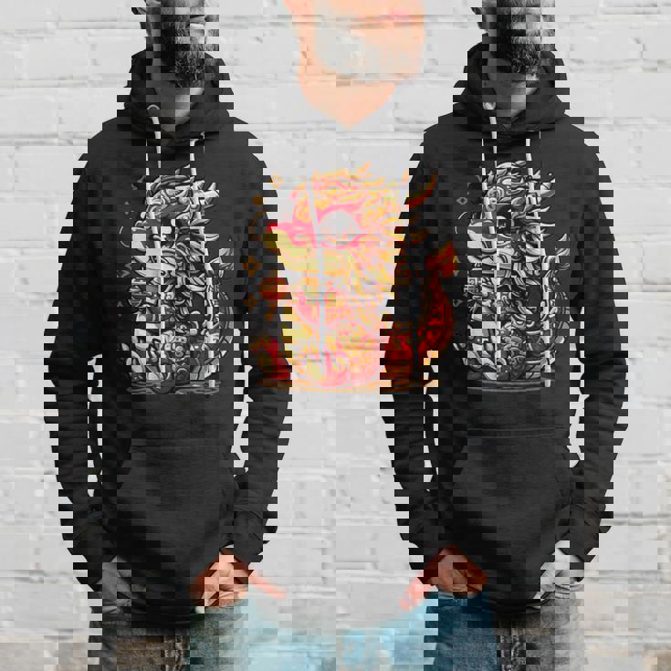 かわいい かわいい 赤 金 龍 中国 旧正月 縁起物 パーカー 彼への贈り物