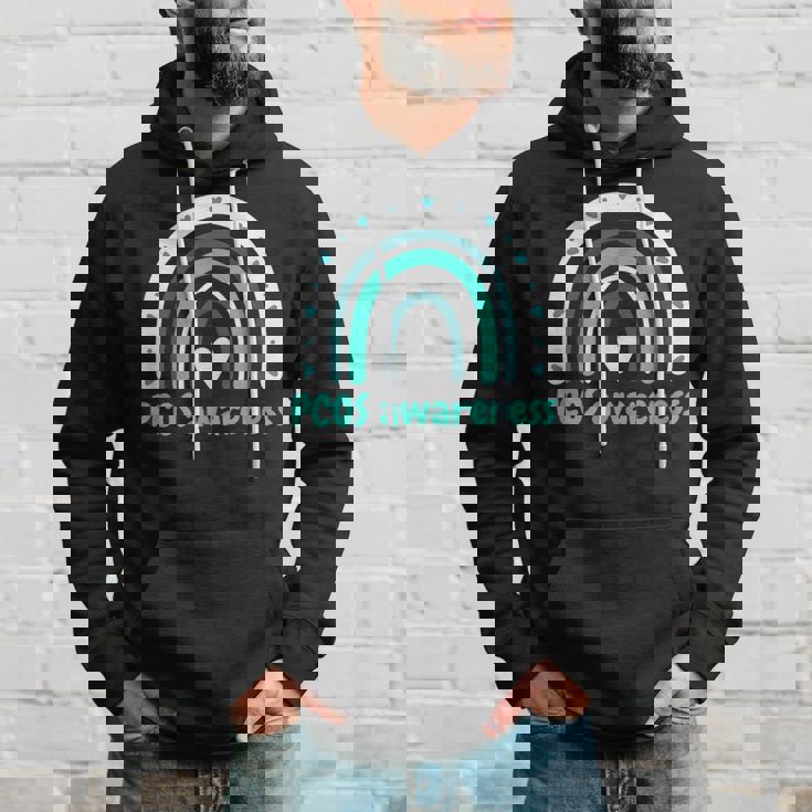 かわいいpcos啓発ボヘミアンレインボーpcosサポート。 パーカー 彼への贈り物