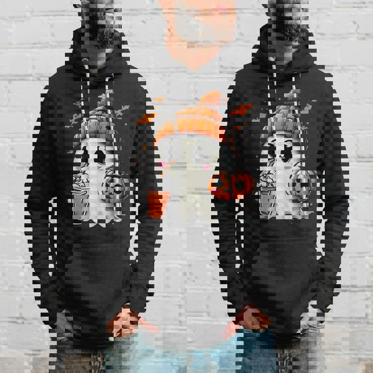 かわいいおばけを飲むかぼちゃスパイス ゴーストハロウィンコスチューム パーカー 彼への贈り物