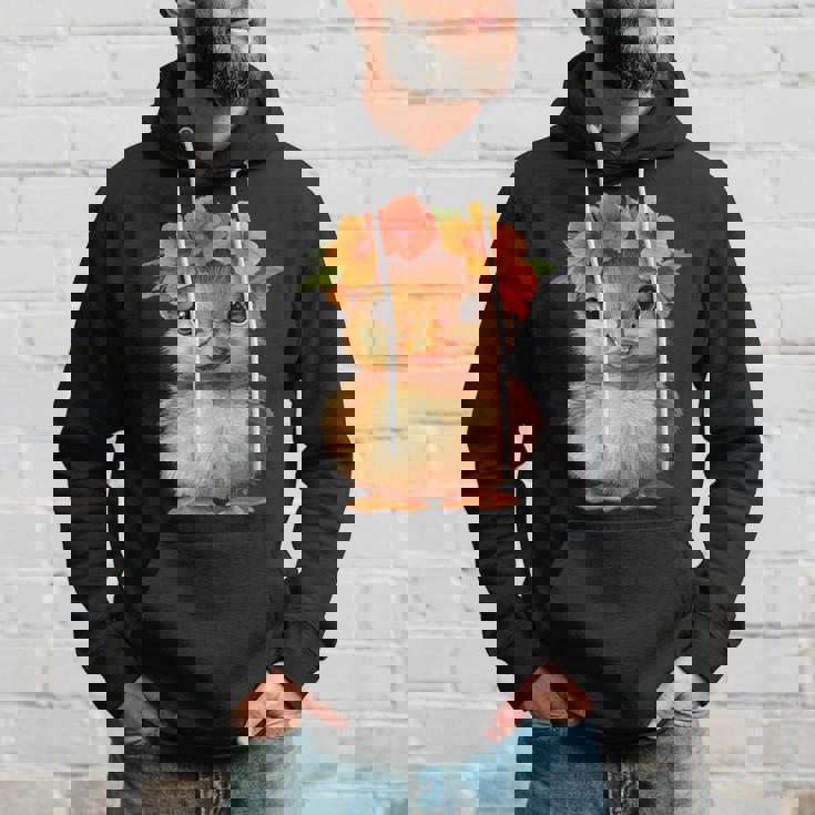 かわいいアヒルの子と花冠 パーカー 彼への贈り物