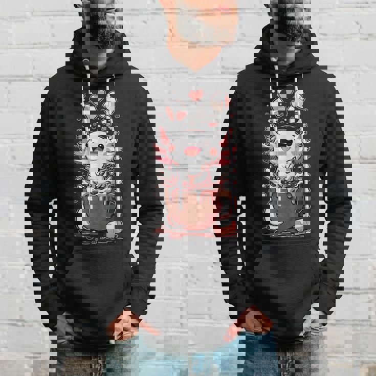 かわいいウーパールートル ホット チョコレート マシュマロ チョコレート ウーパールーパー パーカー 彼への贈り物